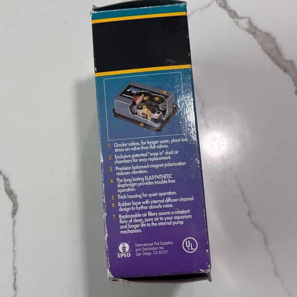 Profile Aquarium Air Pump 4000 Oxygenator Grey Fish Tank Bubbler 100% Functional - Picture 2 of 8